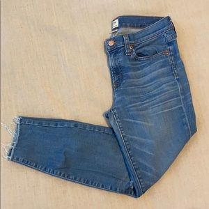 J. Crew 8” Toothpick Jeans